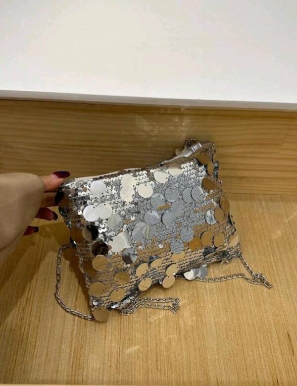 کیف دوشی زنانه براق پولک دار - Image 5