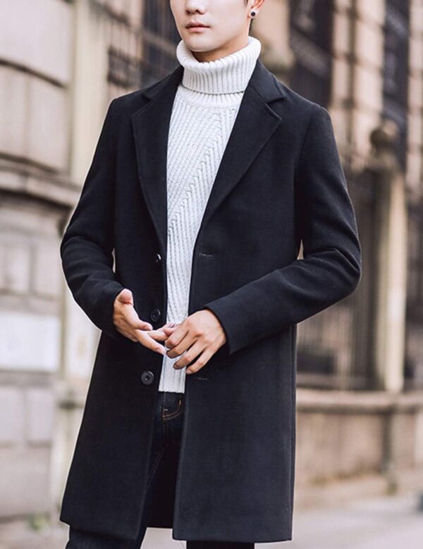 پالتو Springrain مدل Notched Lapel Single Breasted - Image 2