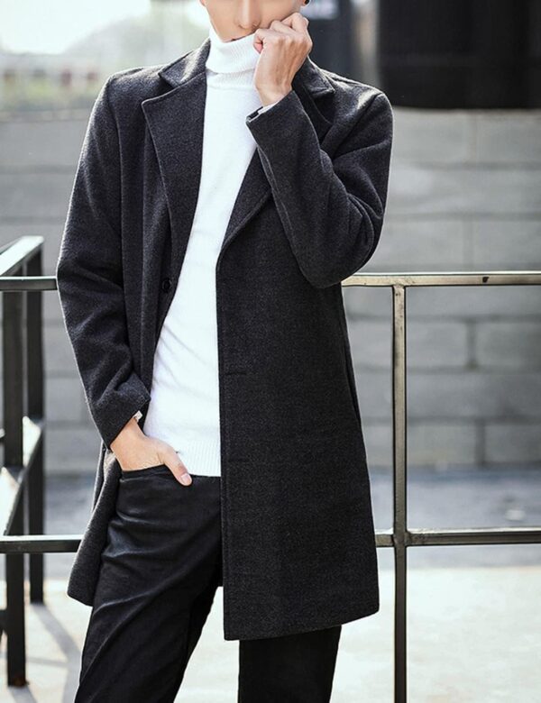 پالتو Springrain مدل Notched Lapel Single Breasted - Image 3