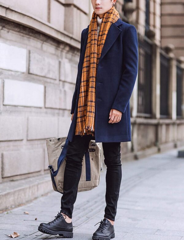 پالتو Springrain مدل Notched Lapel Single Breasted - Image 4