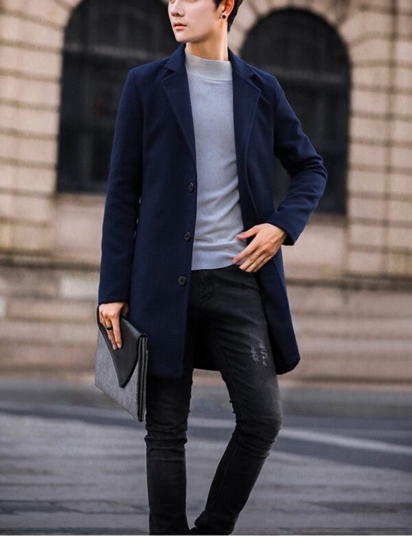 پالتو Springrain مدل Notched Lapel Single Breasted - Image 5