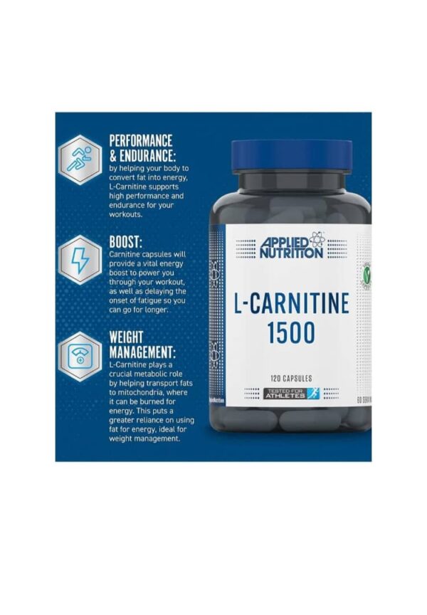 ال-کارنیتین ۱۵۰۰ Applied Nutrition کپسول120عدد