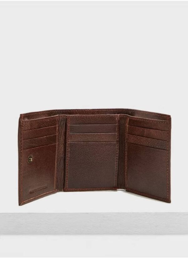کیف پول چرم Robert Wood Leather Tri-Fold Wallet
