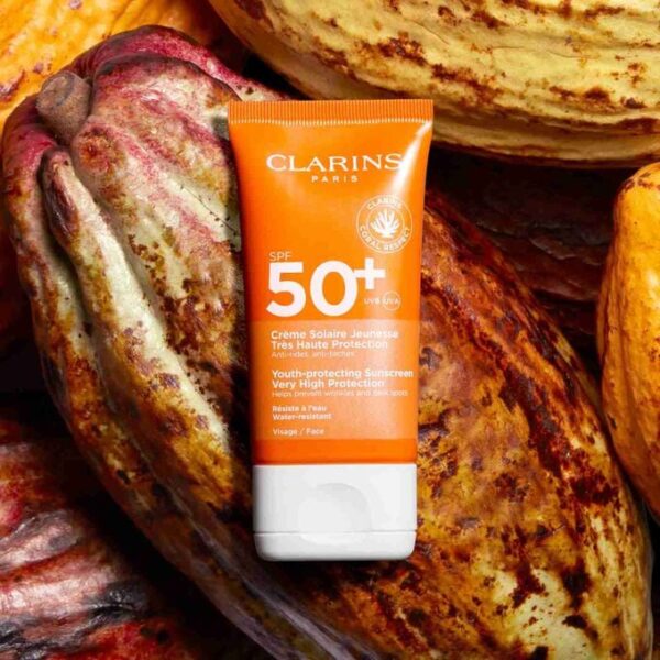 کرم ضدآفتاب جوان‌کننده صورت CLARINS باSPF 50