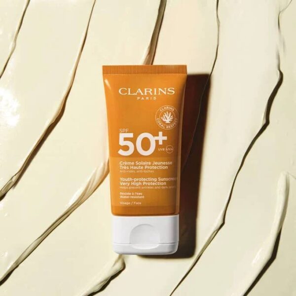 کرم ضدآفتاب جوان‌کننده صورت CLARINS باSPF 50