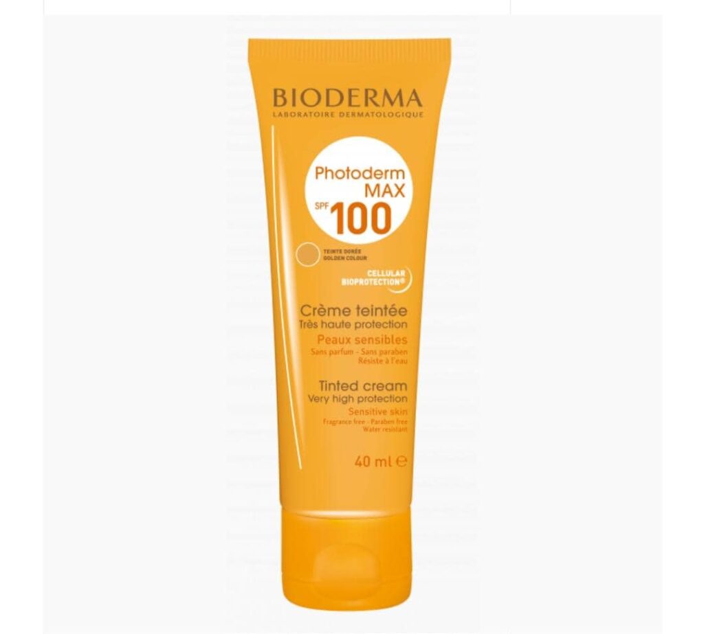 کرم ضدآفتاب رنگی بایودرما فتودرم مکس SPF 100 Bioderma