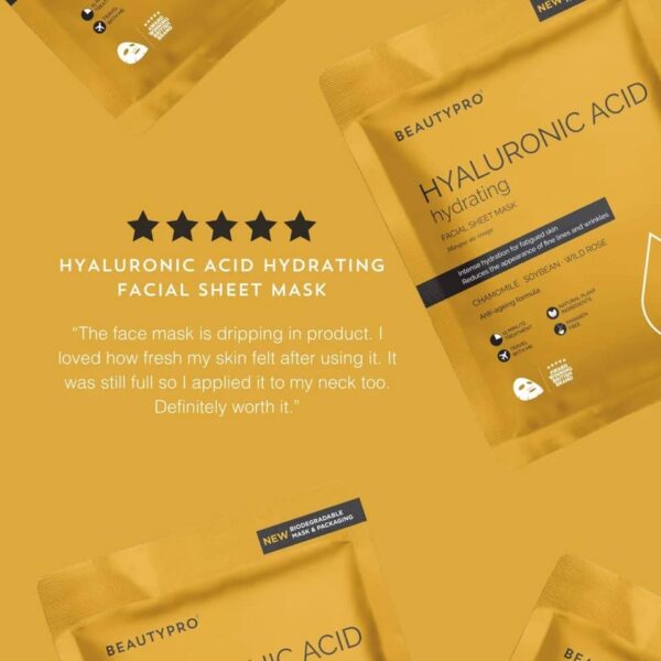 ماسک ورقه‌ای آبرسان BEAUTYPRO Hyaluronic Acid - Image 2