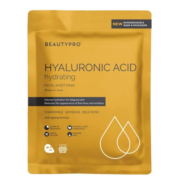 ماسک ورقه‌ای آبرسان BEAUTYPRO Hyaluronic Acid
