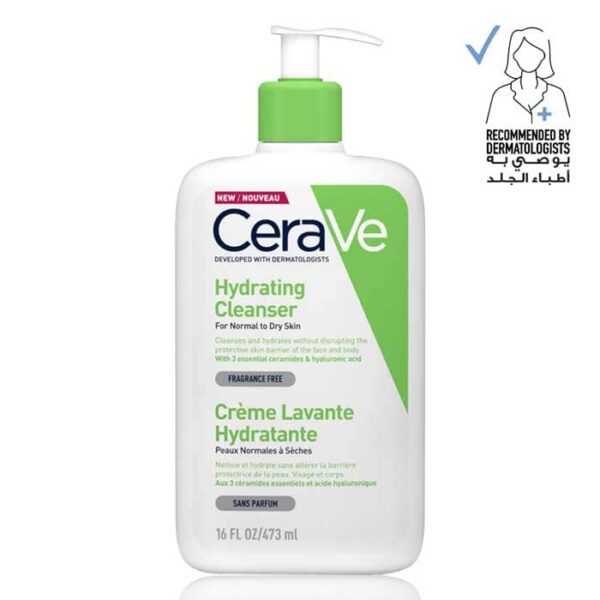 ژل شست‌وشوی آبرسان صورت Cerave حجم ۴۷۳ میلی‌لیتر