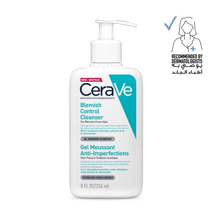 ژل شست‌وشوی کنترل‌کننده جوش Cerave مدل Blemish Control حجم ۲۳۶ میلی‌لیتر
